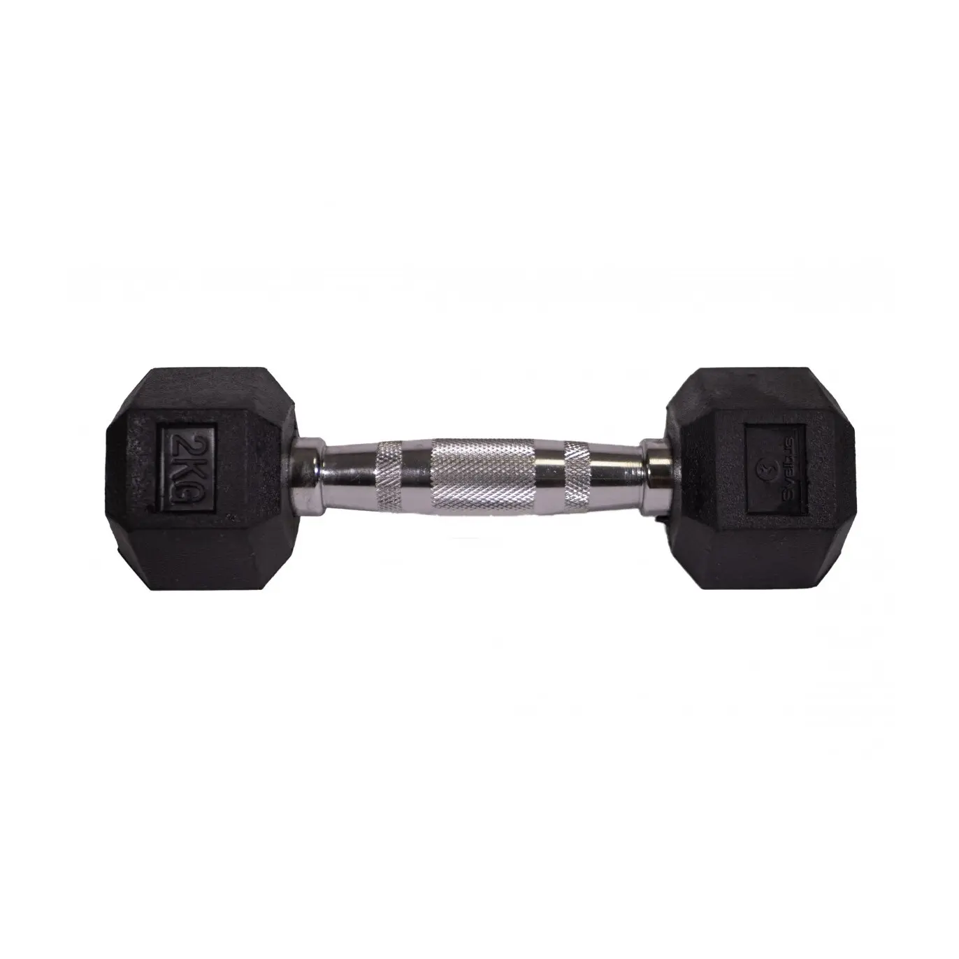 Sveltus Haltère hexagonale , Noir, Taille 2 kg