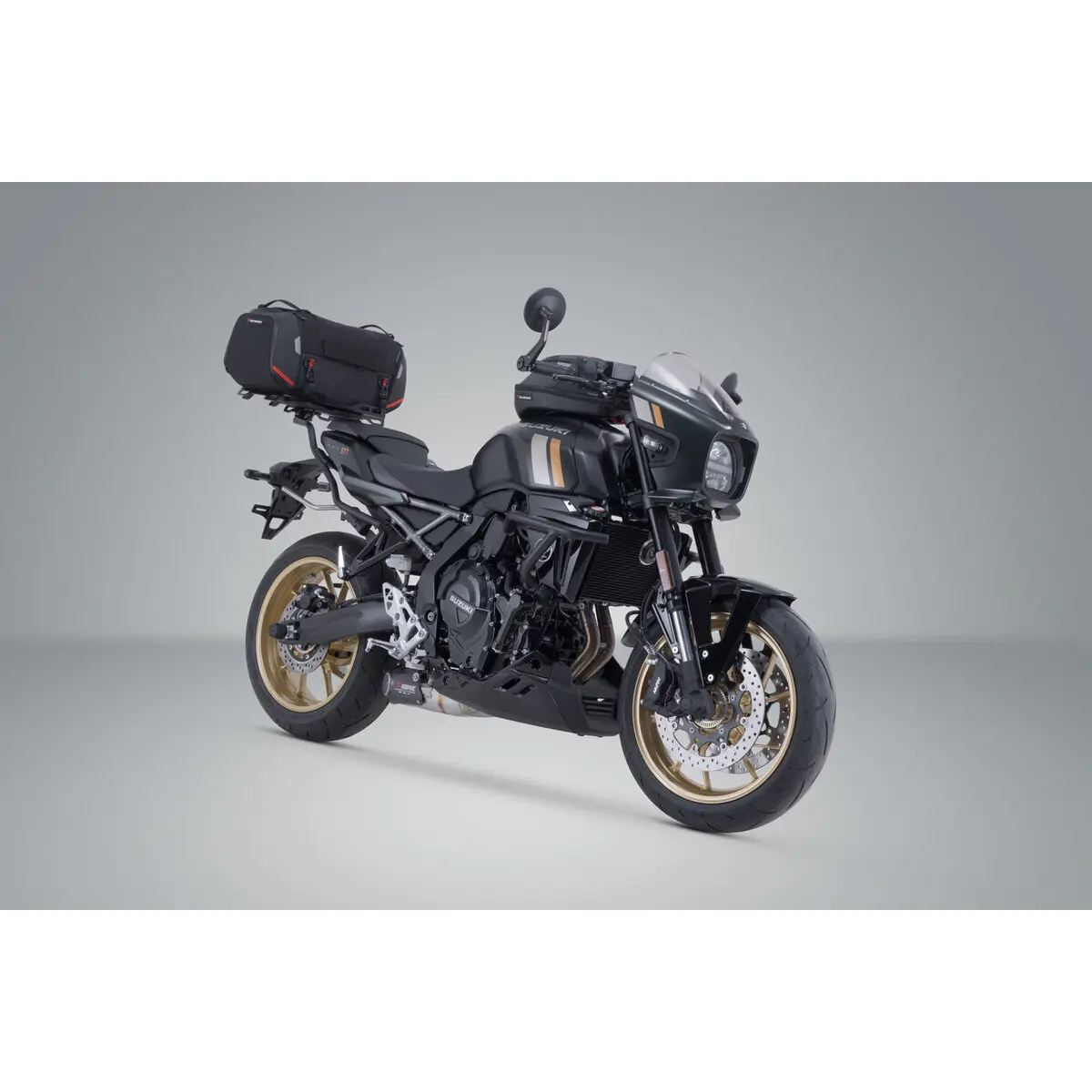 Sacoche de selle SW-Motech Rackpack + porte-bagages + extension Suzuki