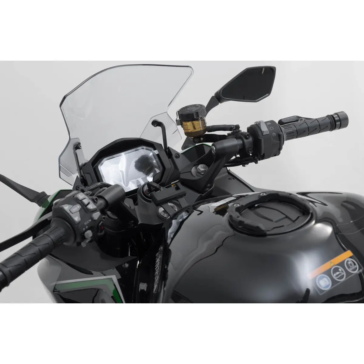 Motorrad-GPS-Halterung für Lenker SW-Motech Kawasaki Z1000SX, Ninja 1000SX.