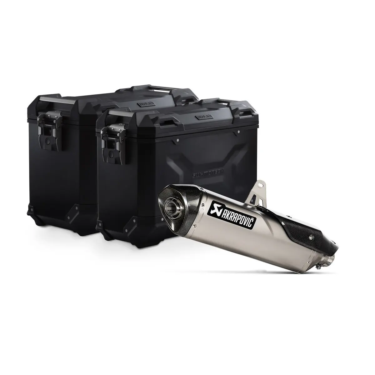 Aluminiumkoffer-Set SW-Motech TRAX ADV + Akrapovic Triumph Tiger 900 (19-)