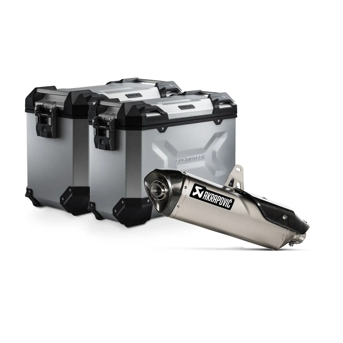 Aluminiumkoffer-Set SW-Motech TRAX ADV + Akrapovic Triumph Tiger 900 (19-)