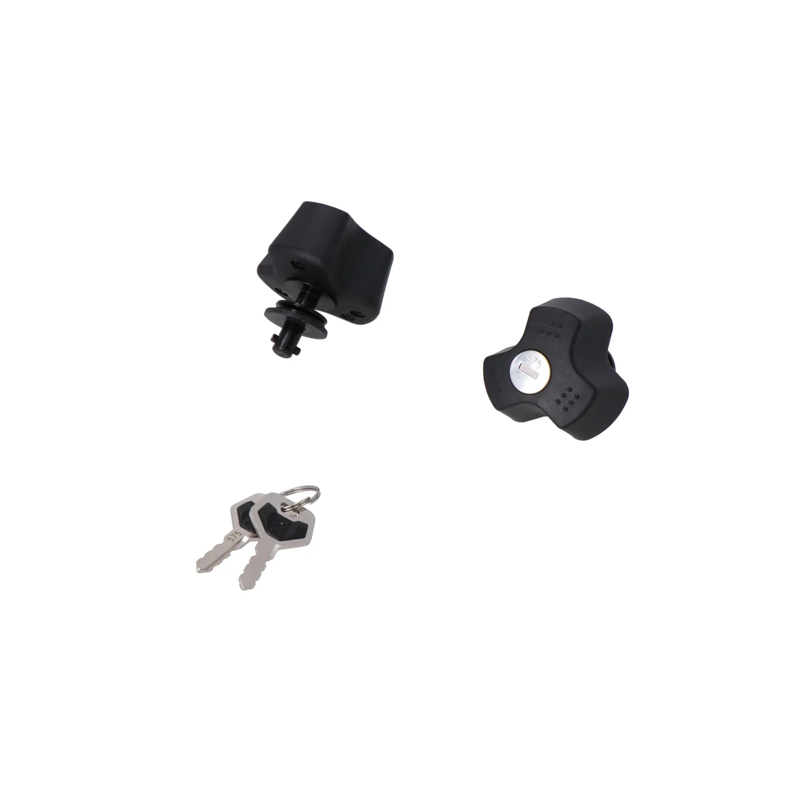 Diebstahlsicherung und 2 Schlüssel für Kofferträger SW-Motech Evo Quick-Lock (x4)