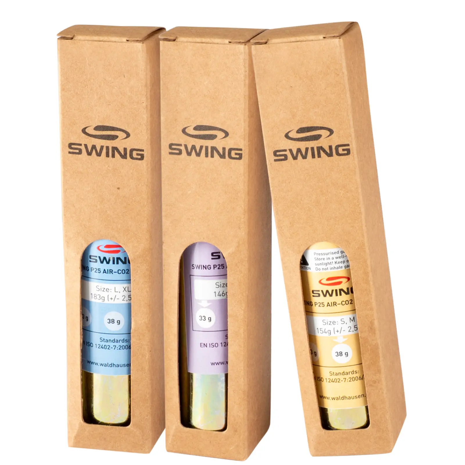 Comparer les prix de Cartouche CO2 femme Swing Airbag P25 AIR