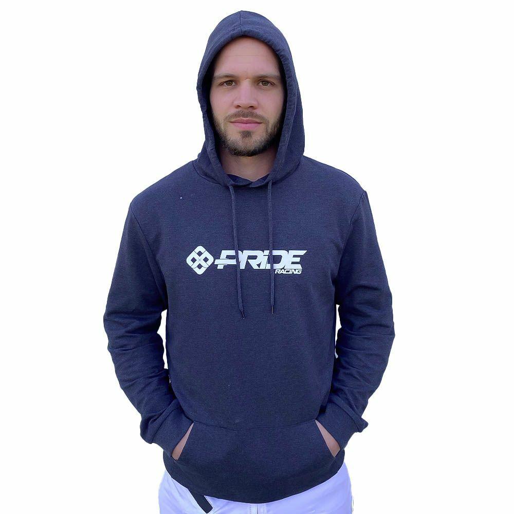 Velo Store - UK Hoodie Pride Racing Logo Heather Asphalt | Extra 10% off with Subscription, Postage £16.79 to UK Fedex.