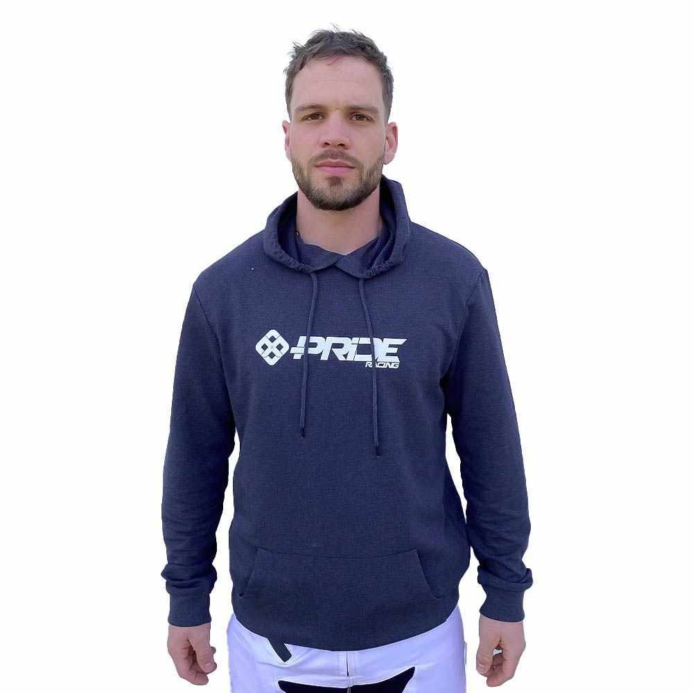 Velo Store - UK Hoodie Pride Racing Logo Heather Asphalt | Extra 10% off with Subscription, Postage £16.79 to UK Fedex.