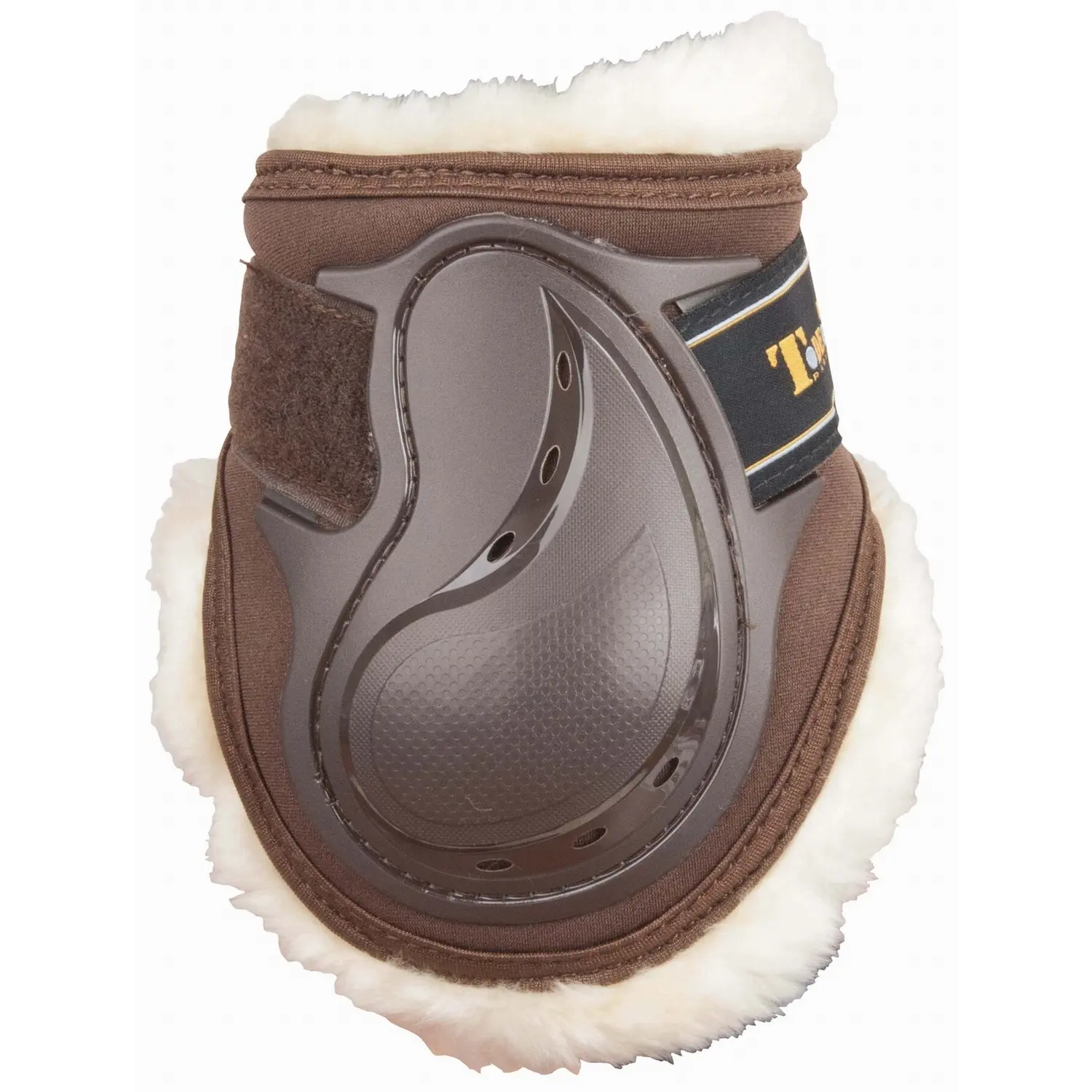 T De T Marron Sheepskin Fetlock Protectors For Horses Design