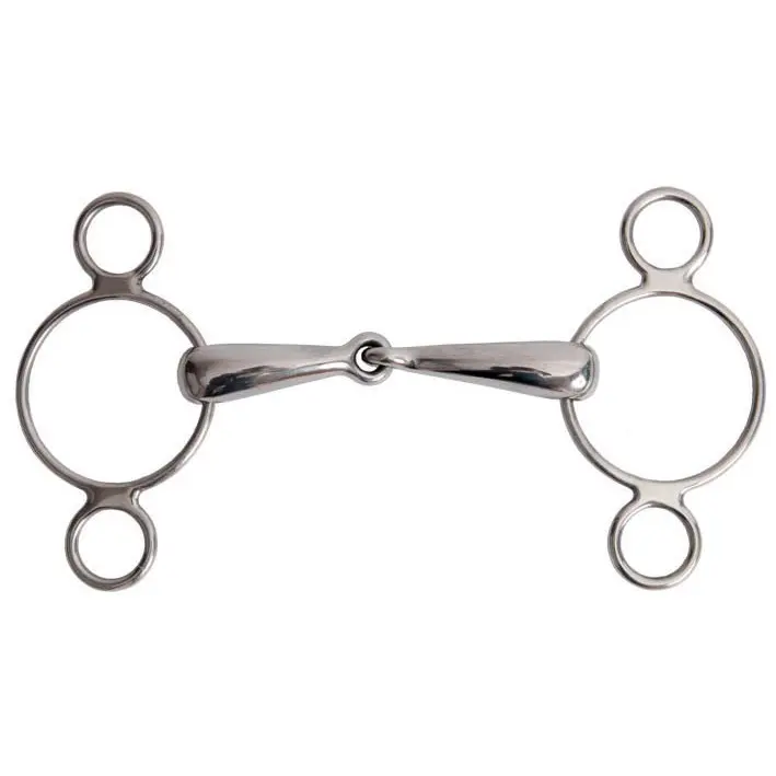 Mors réglable 2 anneaux pour cheval T de T
