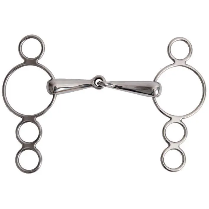 Mors réglable 4 anneaux pour cheval T de T
