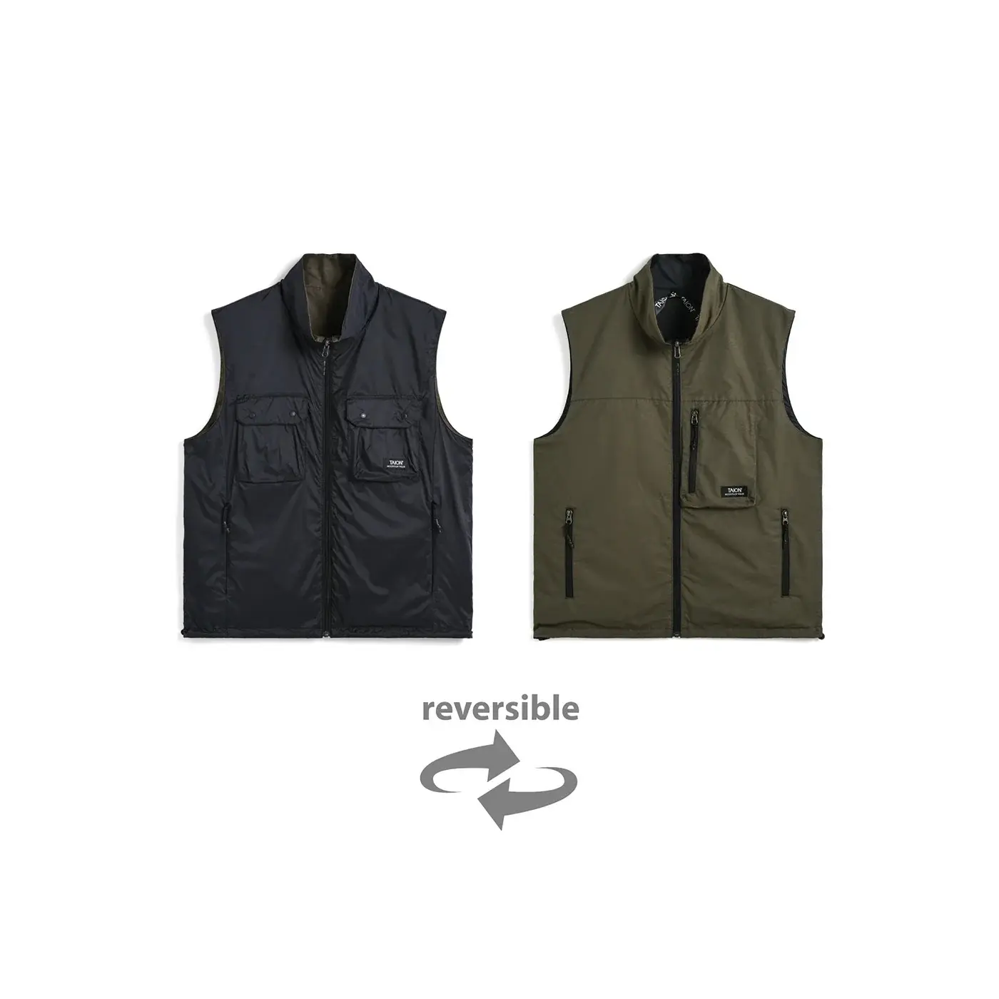 4573693123272 - Wendeweste mit Reißverschluss ohne Ärmel Non Down Moutain