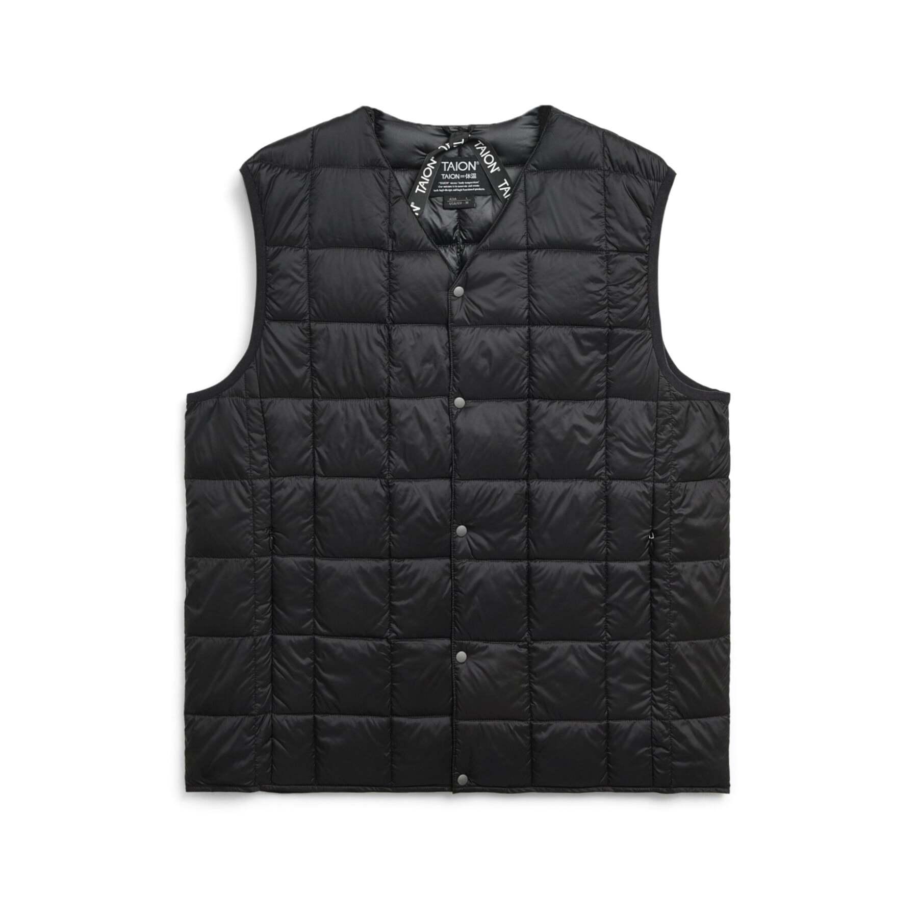 4589739088481 - Ärmellose Daunenjacke Innenseite geknöpft Basic mit V-Ausschnitt ECO