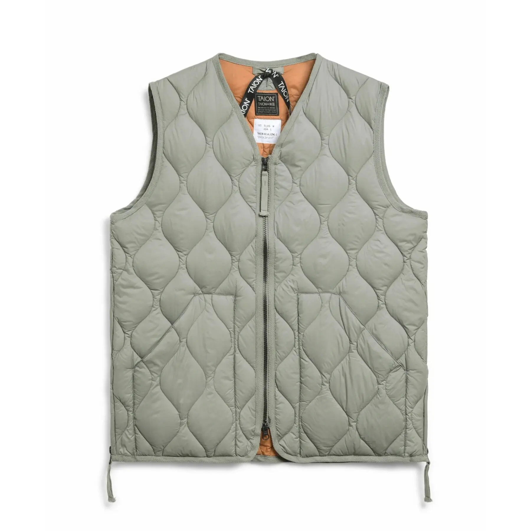 4573693002621 - Militärische Daunenjacke mit V-Ausschnitt und W-Reißverschluss Coquille souple