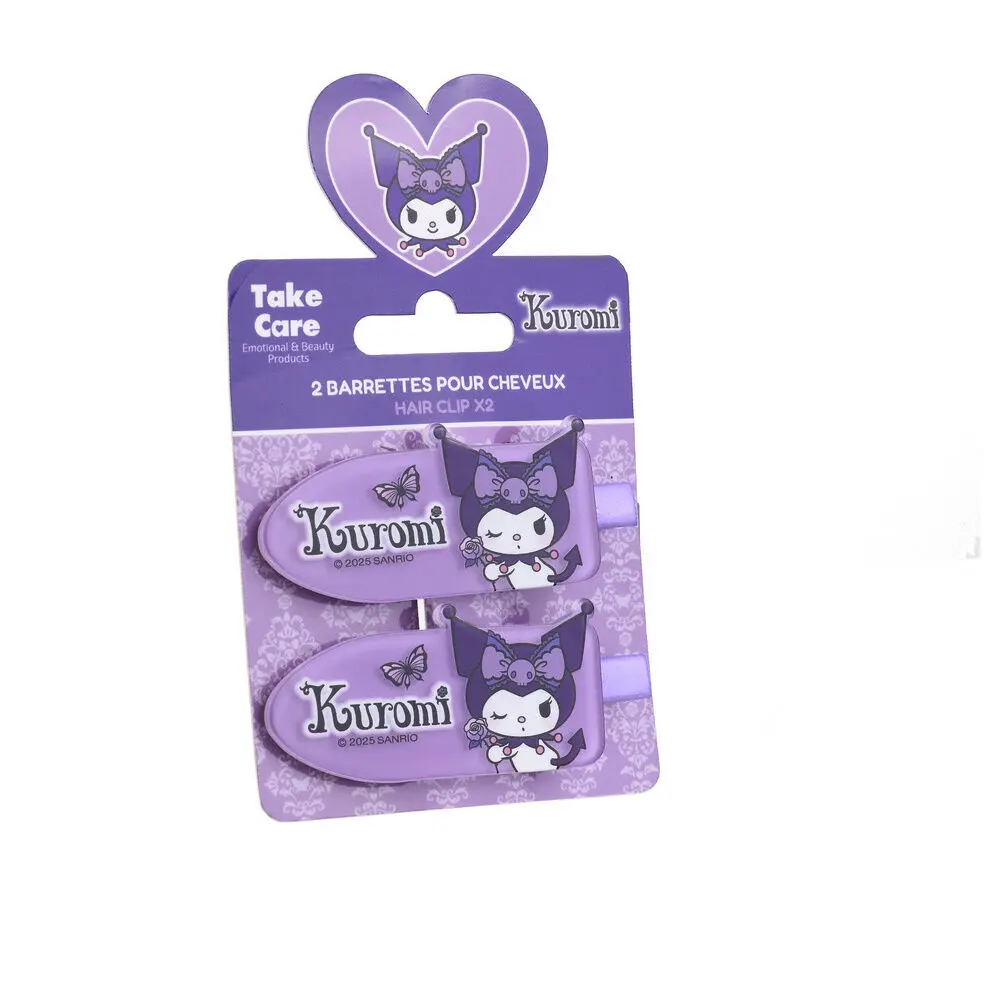 Hair Clip Take Care Hello Kitty Kuromi (x2)