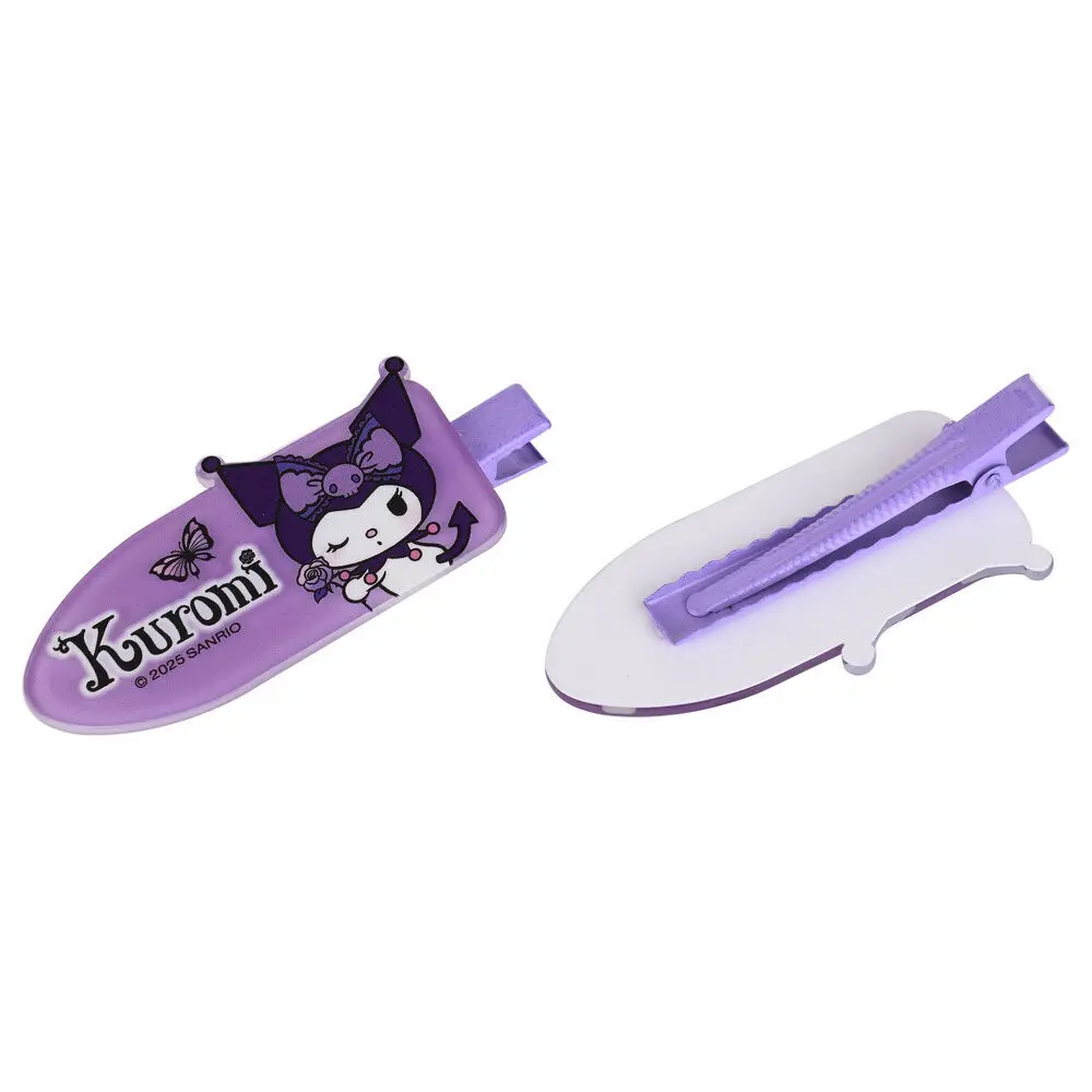 Take Care Unisex Violet Hair Clip Hello Kitty Kuromi (X2)