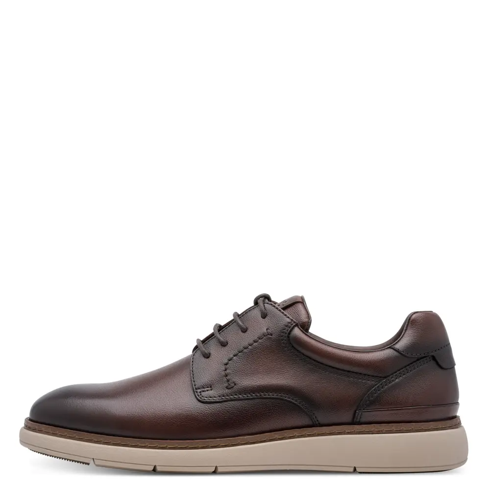 Tamaris heren leren halfschoenen 1-13627-47-366 veterschoenen bruin