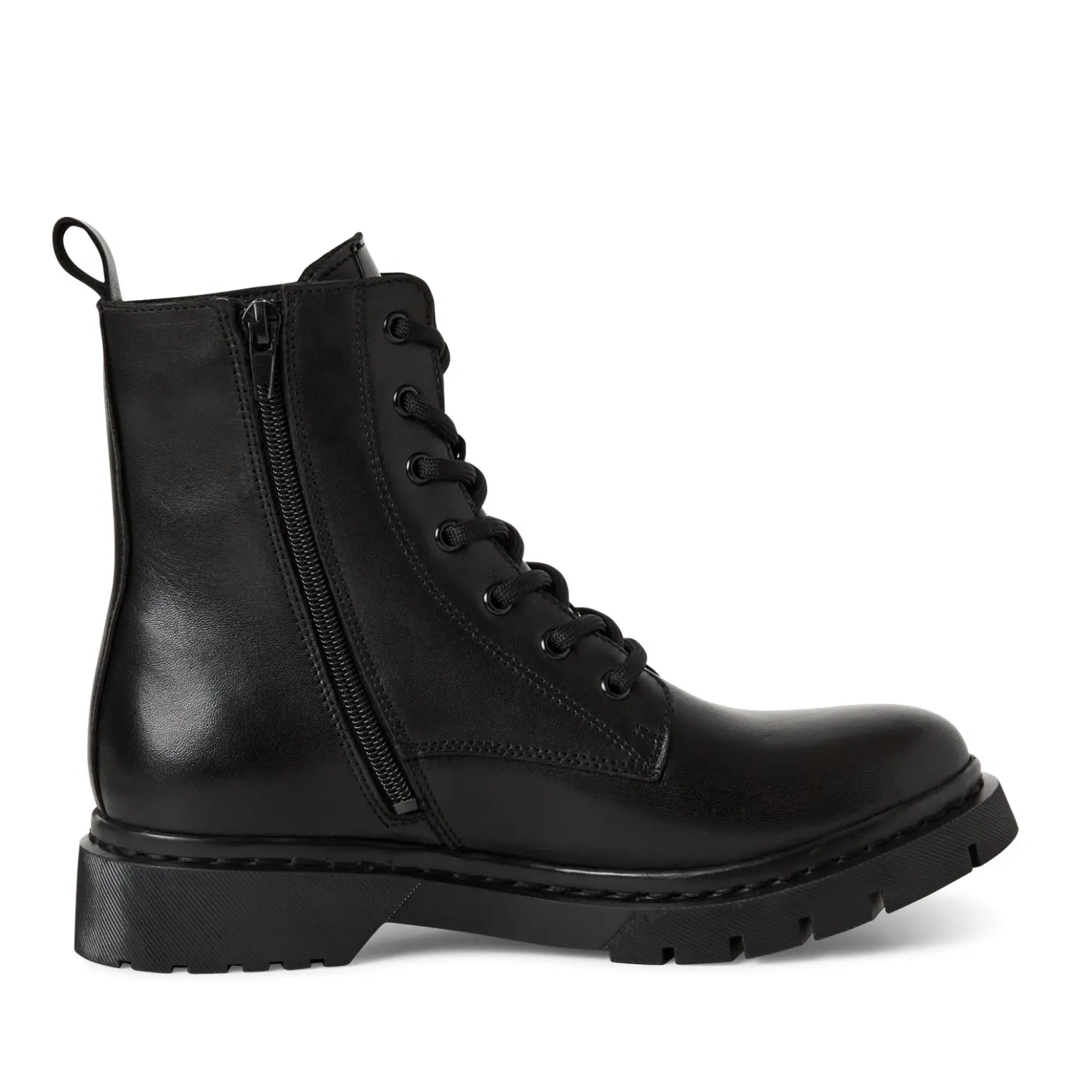 Tamaris Women's Noir Lace-Up Fur-Lined Ankle Boots 1-26269-41