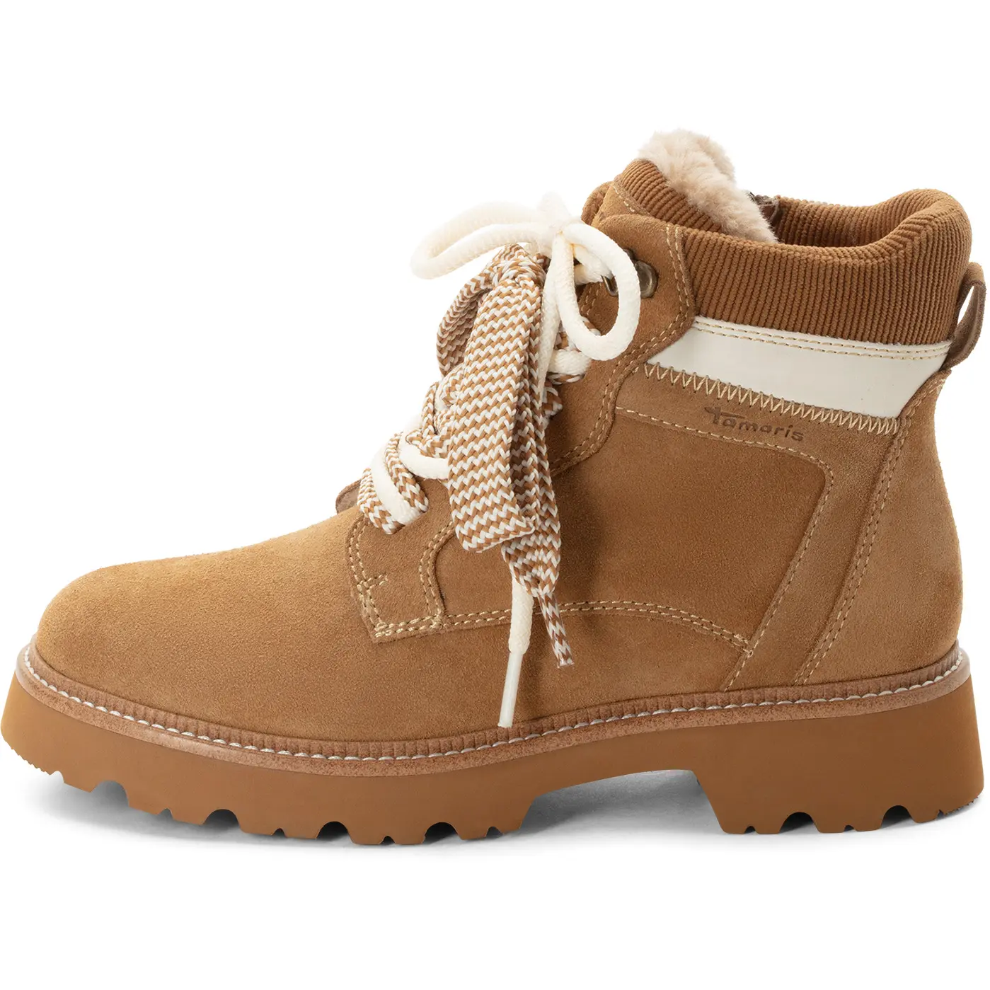 Stivaletti foderati con lacci donna Tamaris 1-26275-47