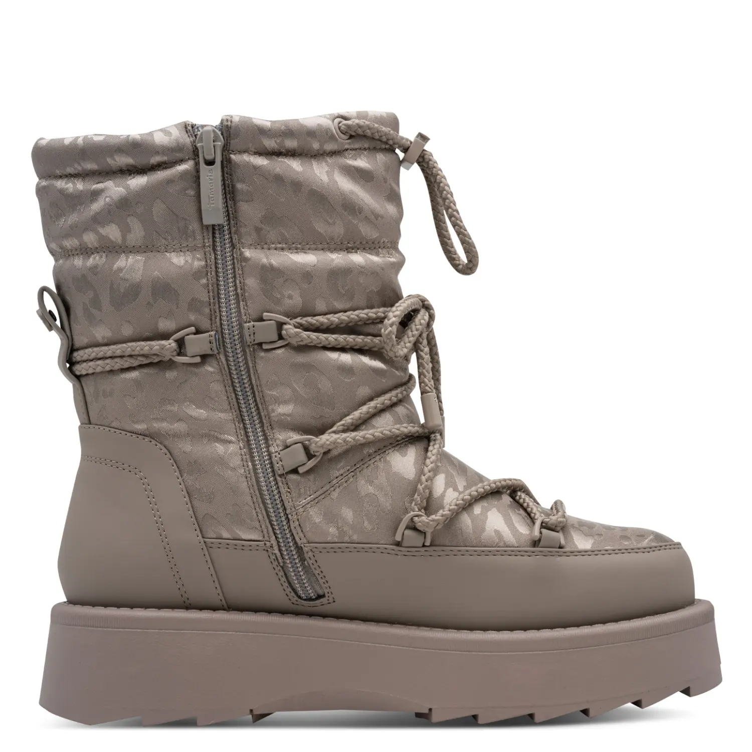 Tamaris Women's Gris Fur-Lined Ankle Boots 1-26846-45