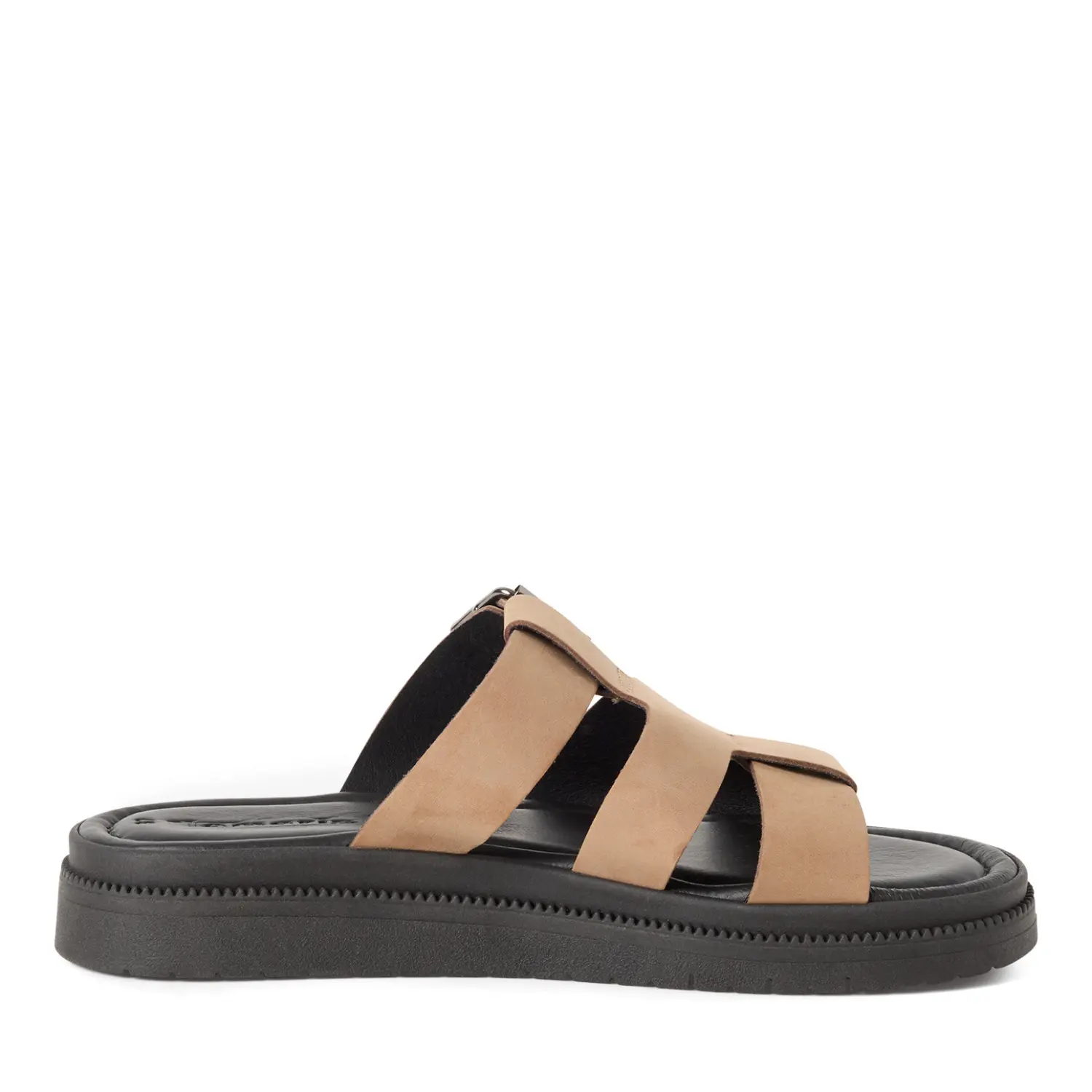 Tamaris Women's Beige Wedge Mules For 1-27102-46