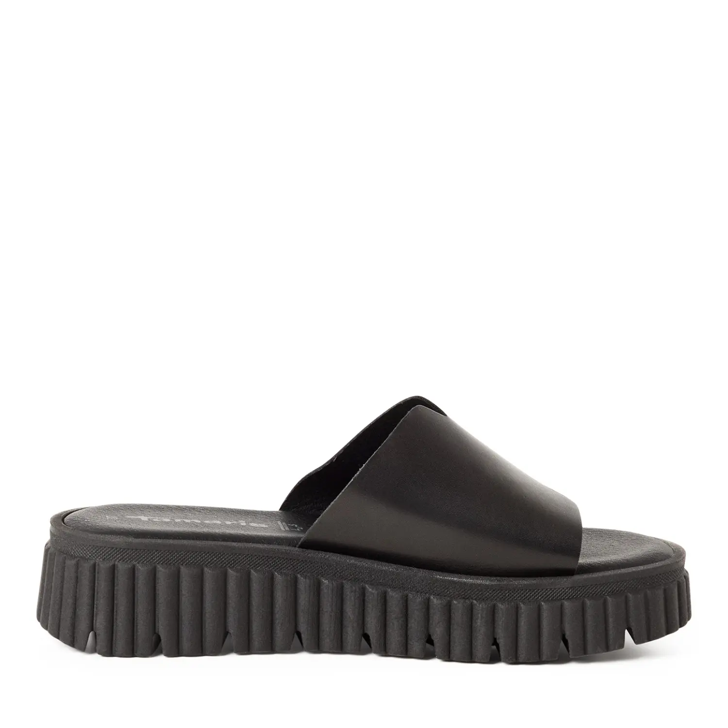 Tamaris Women's Noir Wedge Mules For 1-27216-44