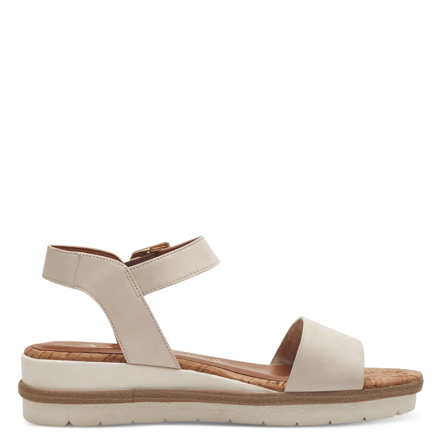 Tamaris Women's Beige Wedge Sandals 1-28222-42