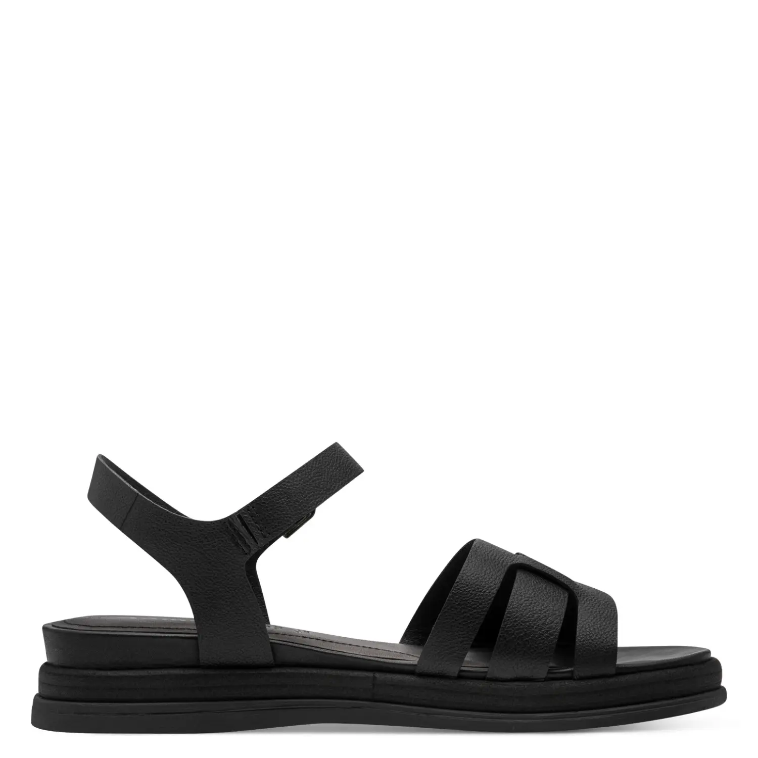 Tamaris Women's Noir Wedge Sandals 1-28235-46