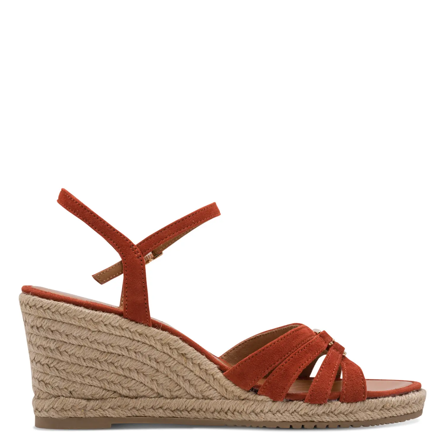 Tamaris Women's Orange Wedge And Platform Sandals For 1-28312-46