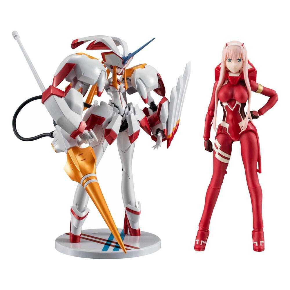 4573102657541 - Figurine Darling in the Franxx SH Figuarts x The Robot Spirits Zero Two & Strelizia 5th Anniversary Set