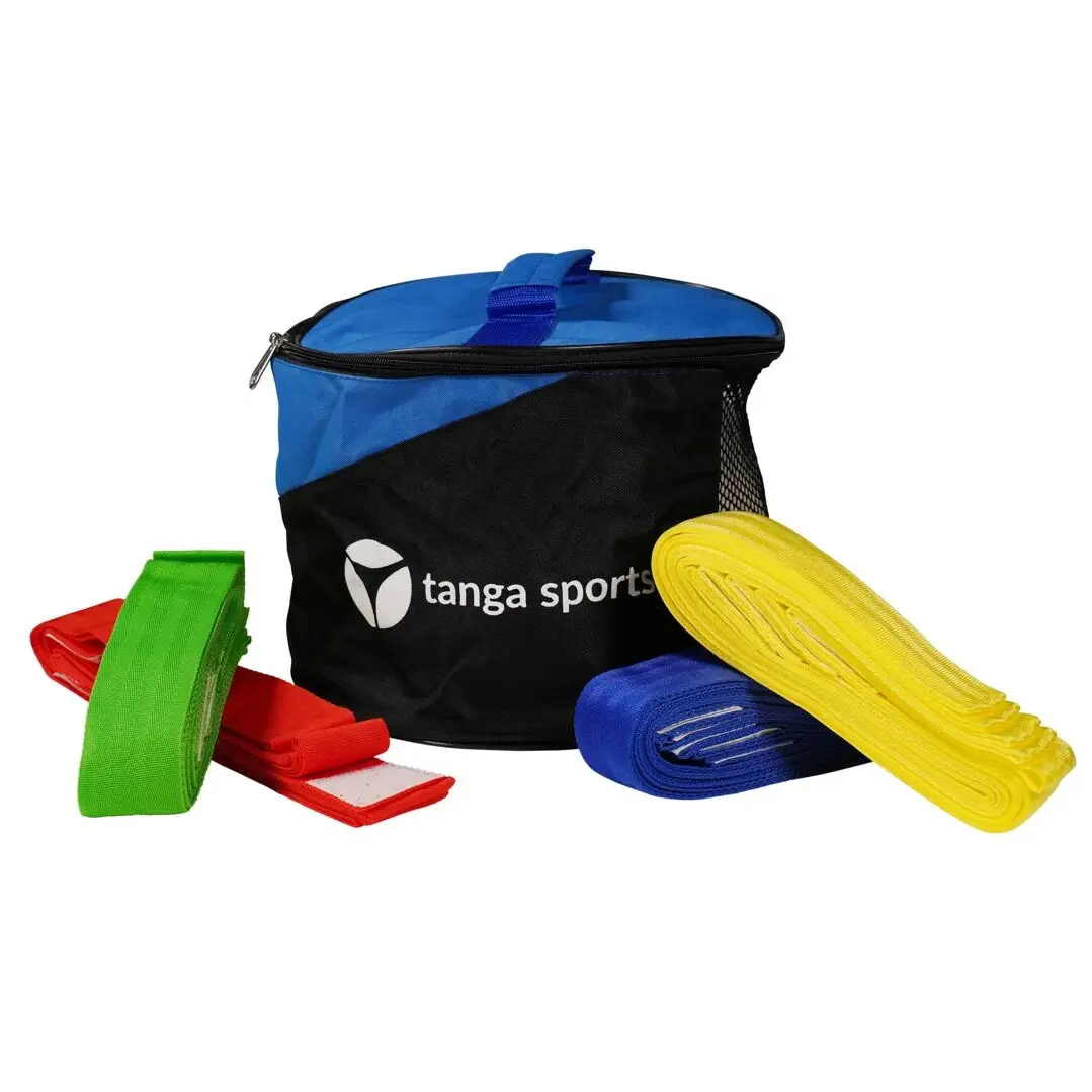 Tanga sports Brassard d'équipe à velcro (x40), Bleu, Taille 60x4 cm