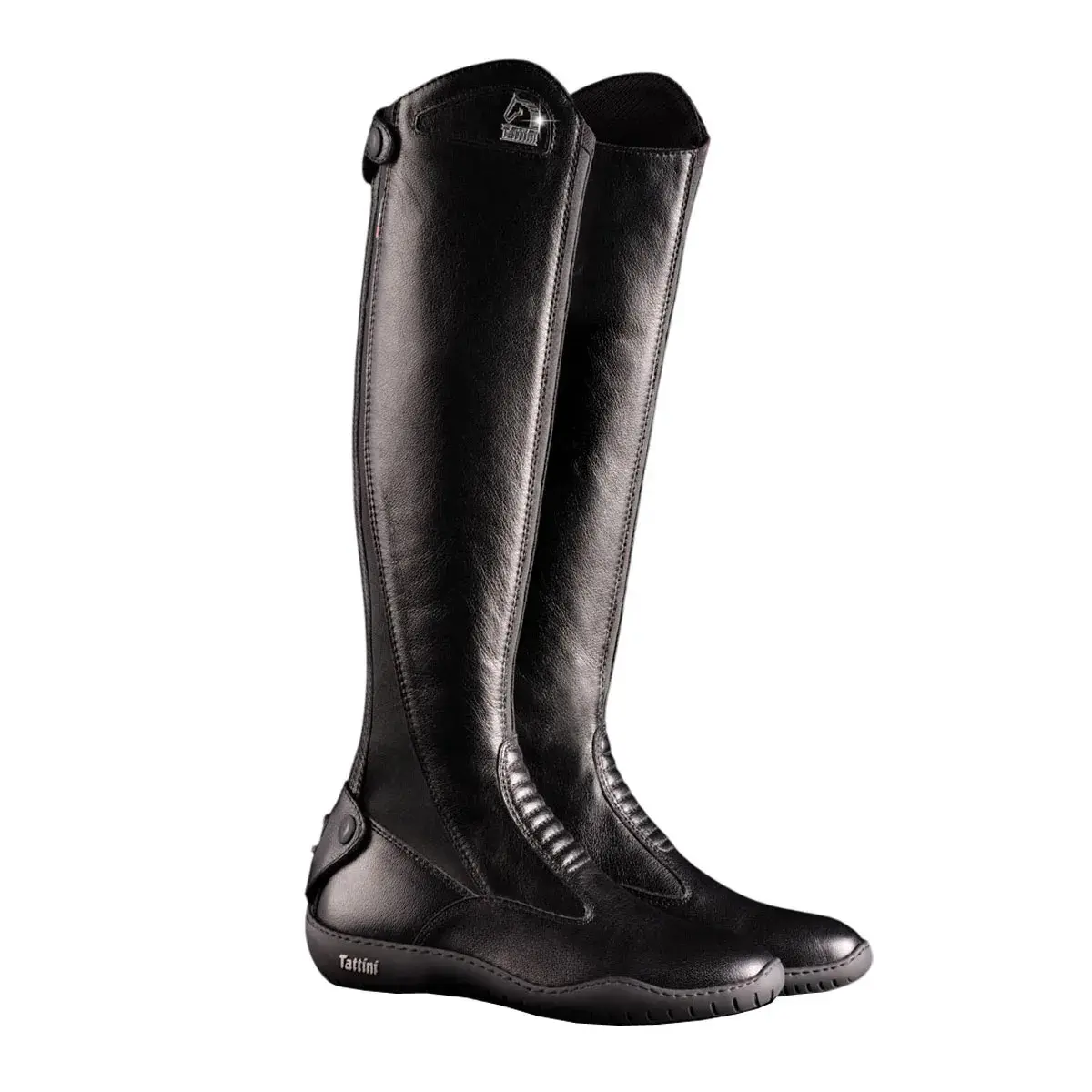 Tattini Noir Skórzane Buty Do Jazdy Konnej Segugio