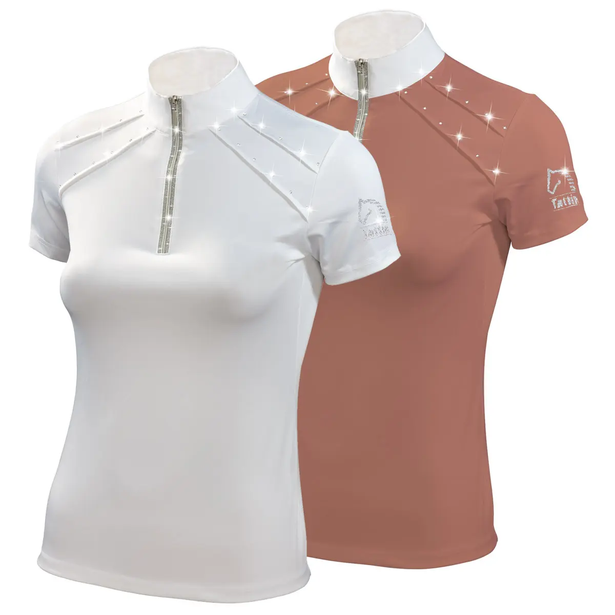 Comparer les prix de Polo d'équitation avec décoration lurex femme Tattini