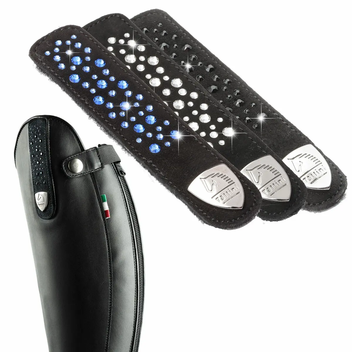 Meilleurs prix pour Courroie interchangeables en suédine avec strass irréguliers Tattini