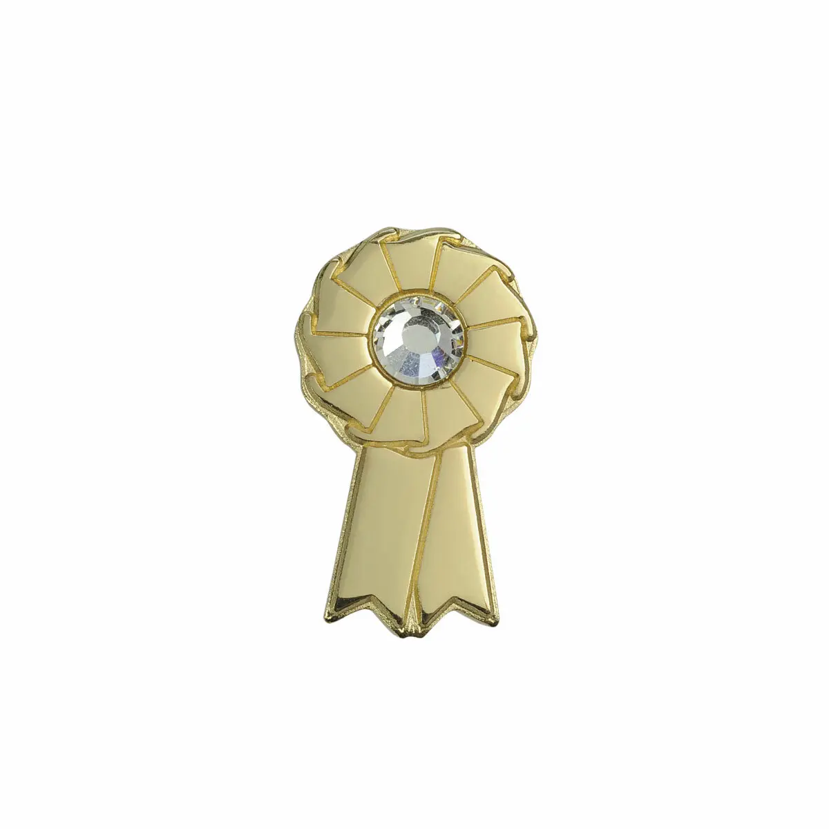 Tattini Doré Cockade Pin With Rhinestones