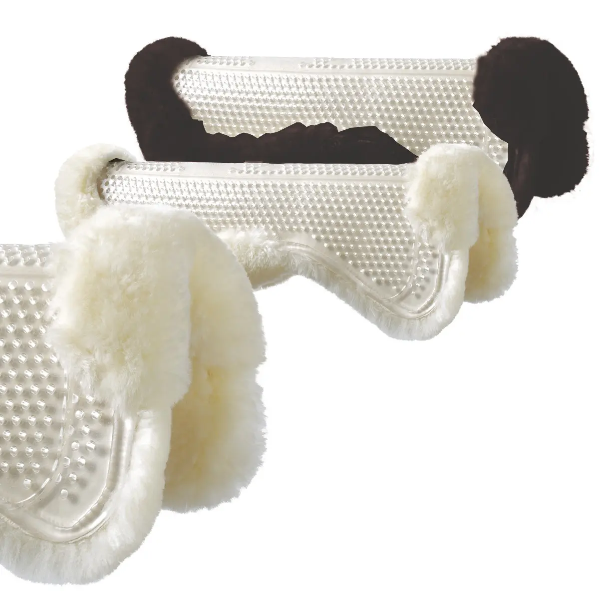 Tattini Noir Gel Saddle Pad In Sheep's Wool