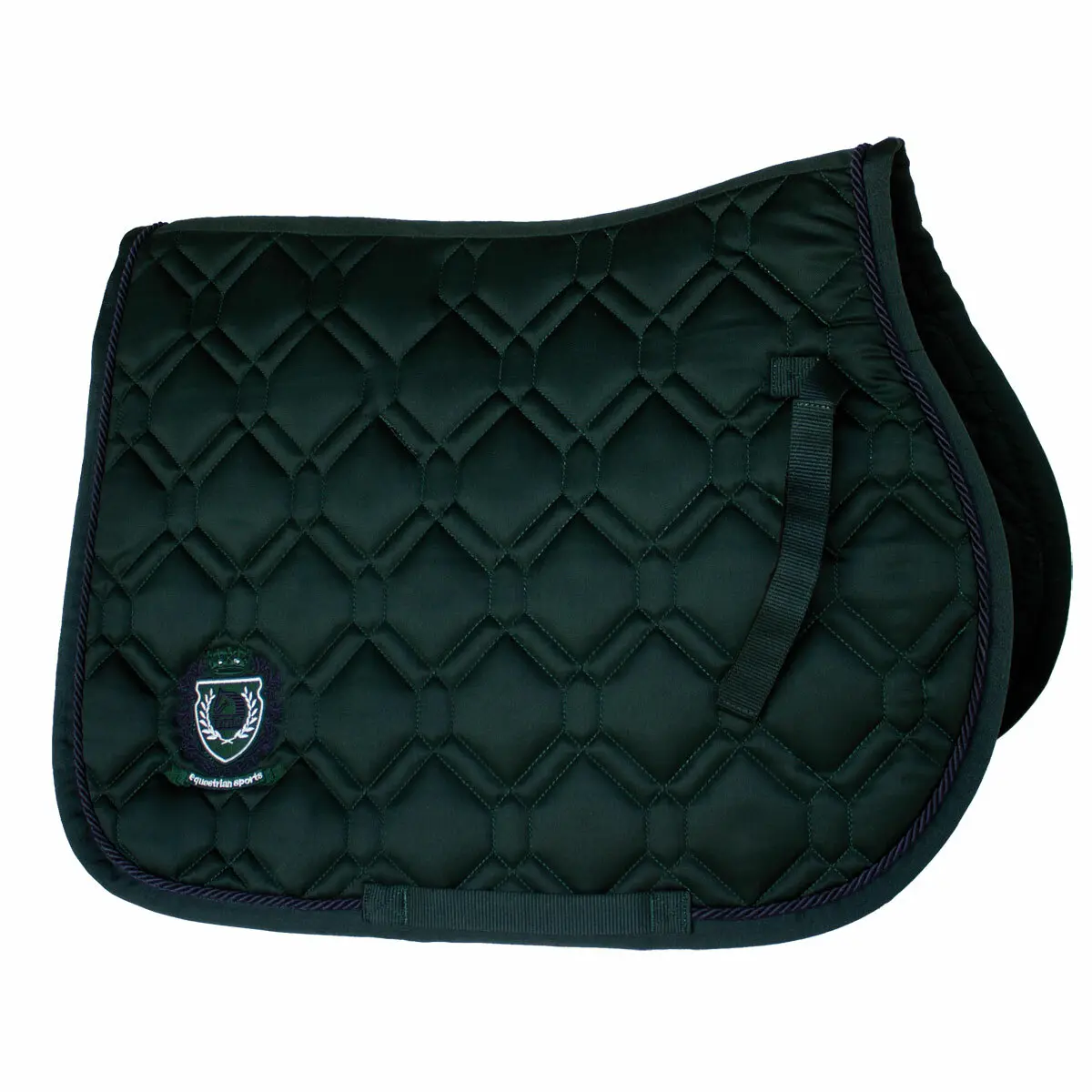 Tattini Vert Double Diamond Stitched Horse Saddle Pad