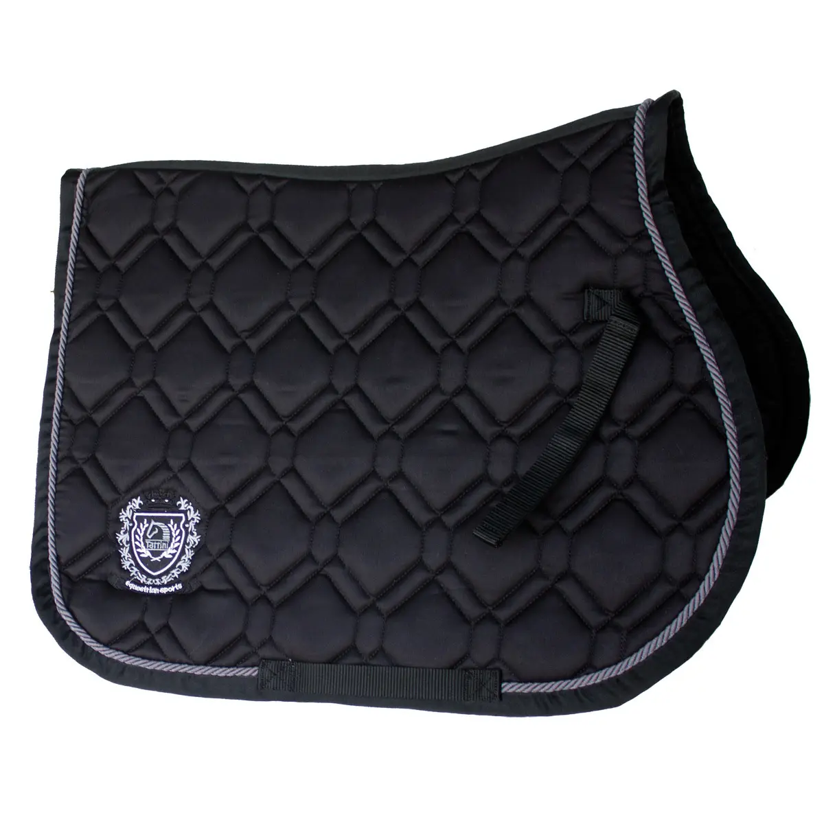 Tattini Noir Double Diamond Stitched Horse Saddle Pad