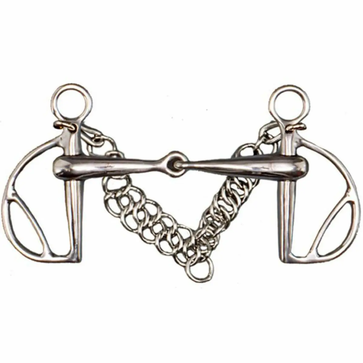 Meilleurs prix pour Mors espagnol pour cheval brisé à passes en inox Tattini