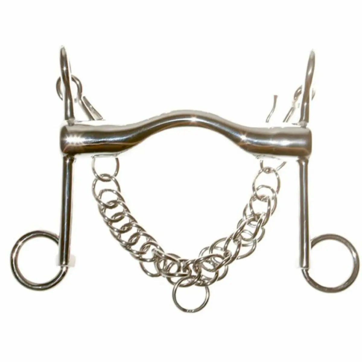Tattini Argenté Horse Bridle Bit With Tongue And Curb Chain