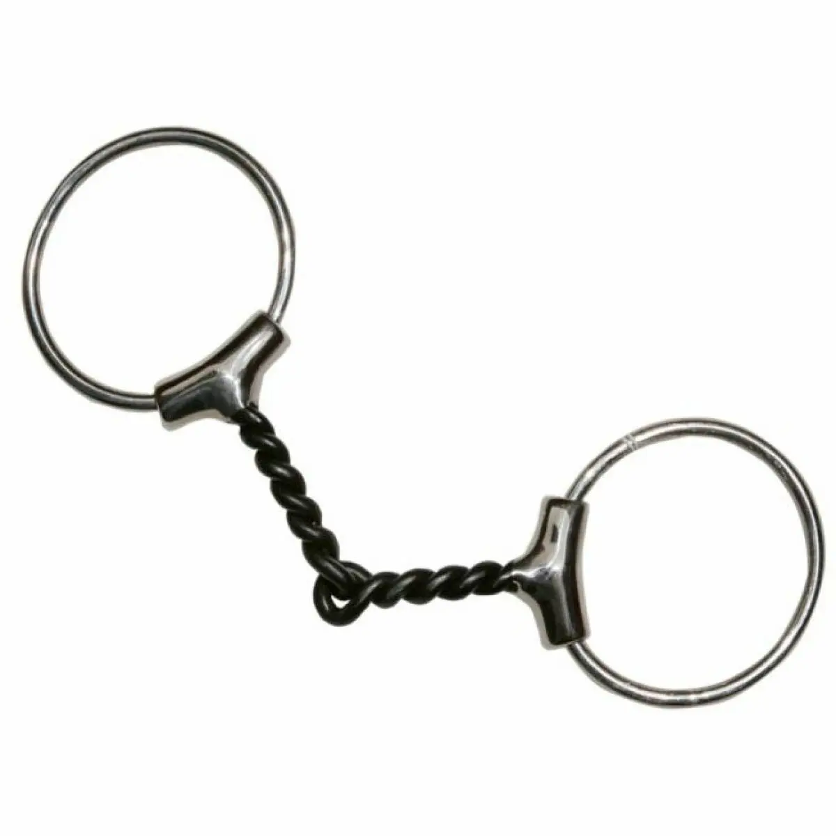 Comparer les prix de Mors 2 anneaux pour cheval filet inox, canons finsTattini torsad‚s