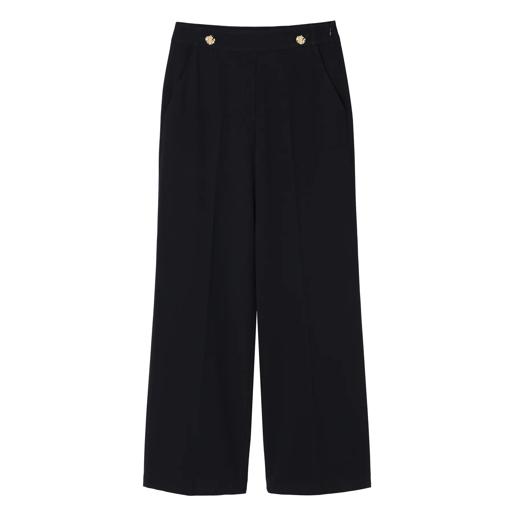 Wide Leg Trousers with Pleats for Women Tatuum Lemki