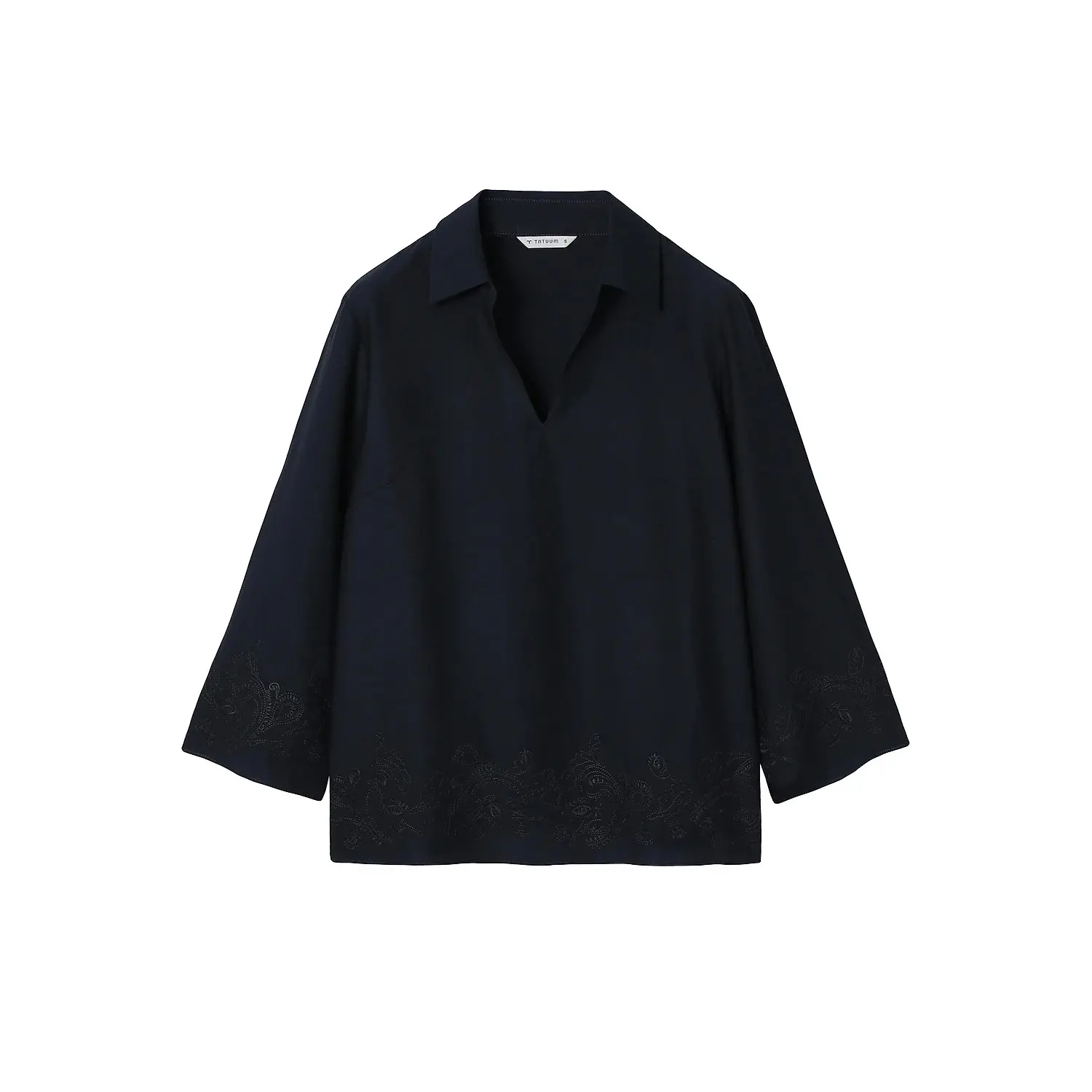 Tatuum Women's Bleu Long Sleeve Blouse For Hatari