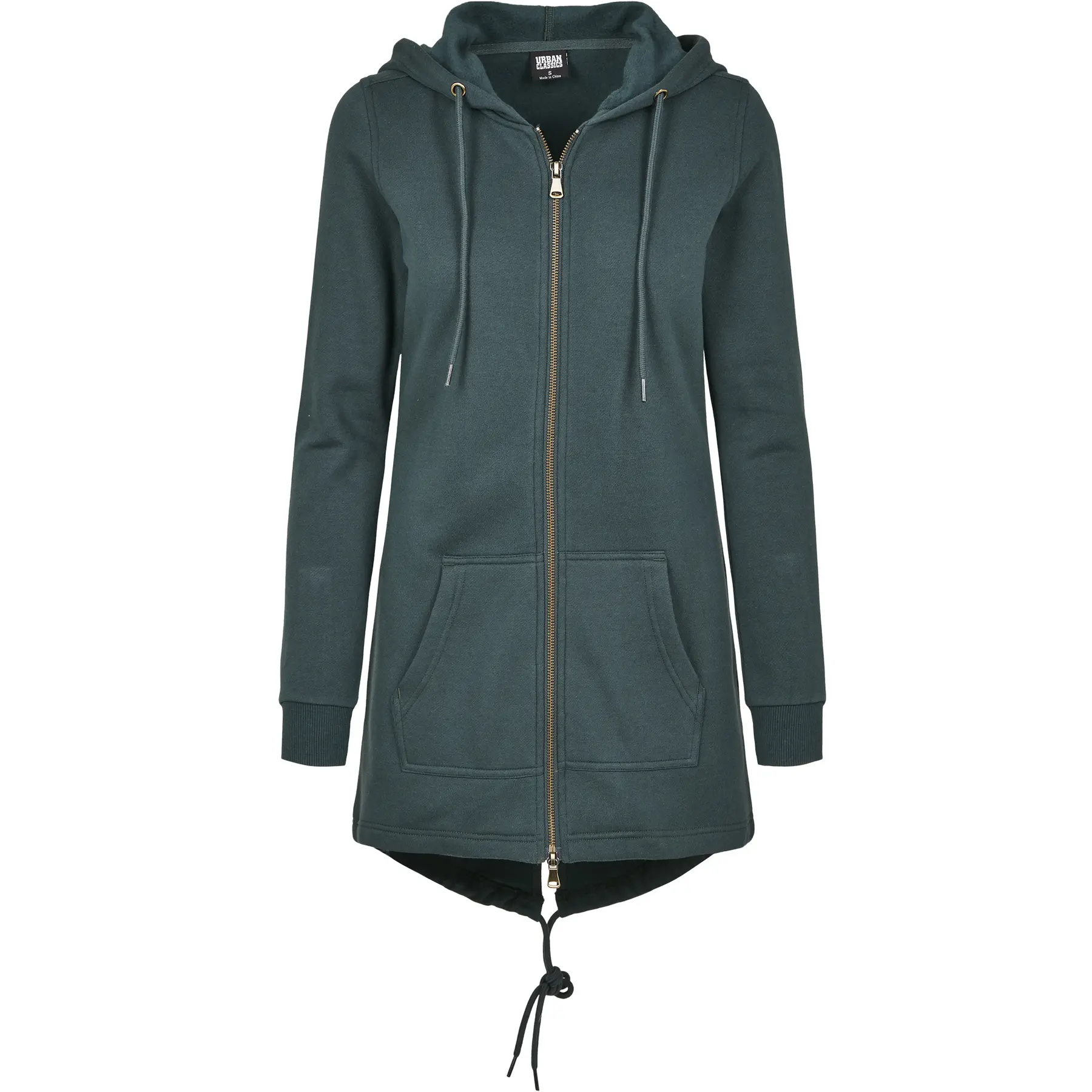 4053838468234 - Zipper Damen LADIES SWEAT PARKA TB1075 Dunkelgrün Bottlegreen