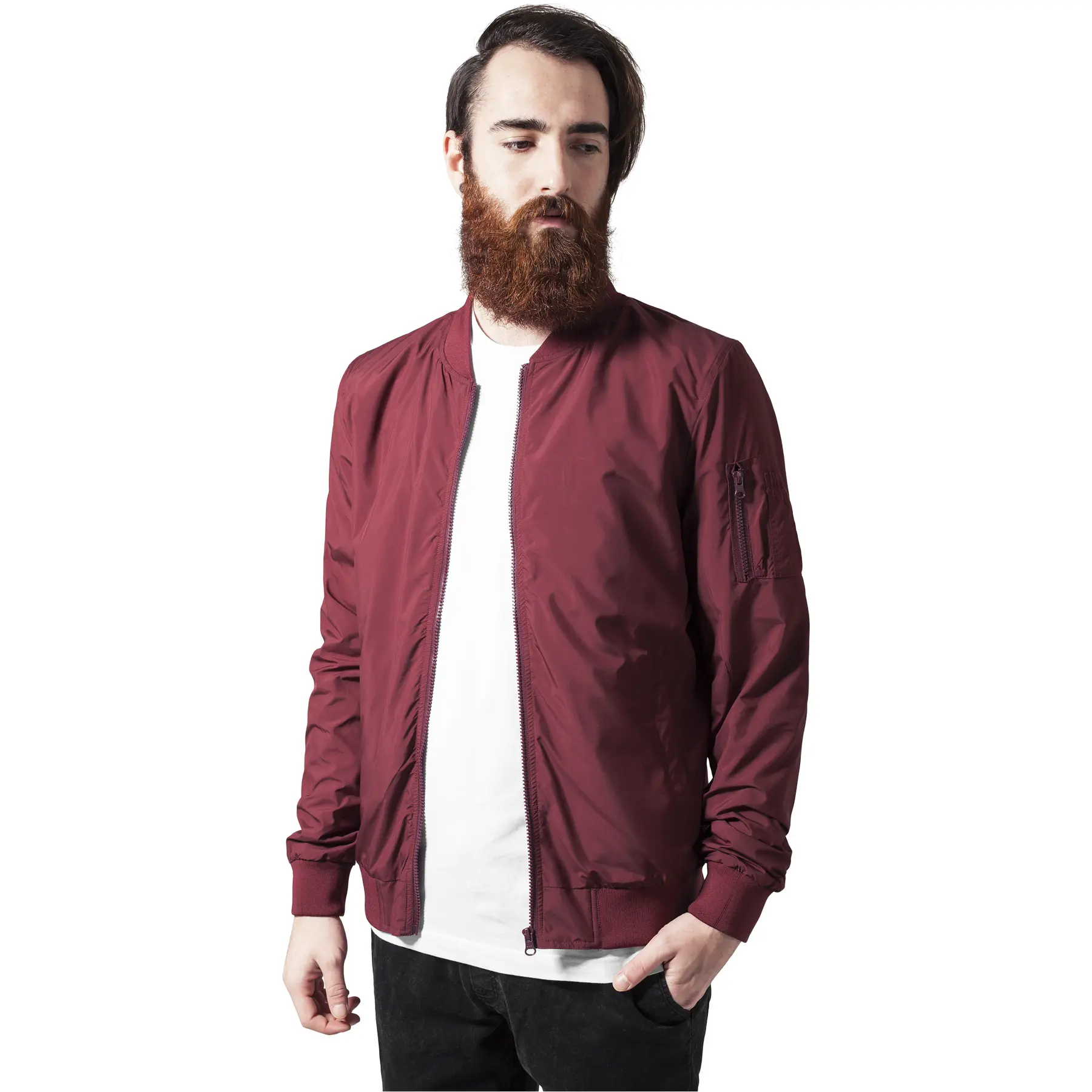 4053838117286 - Light Bomber Jacket TB1258 Burgundy