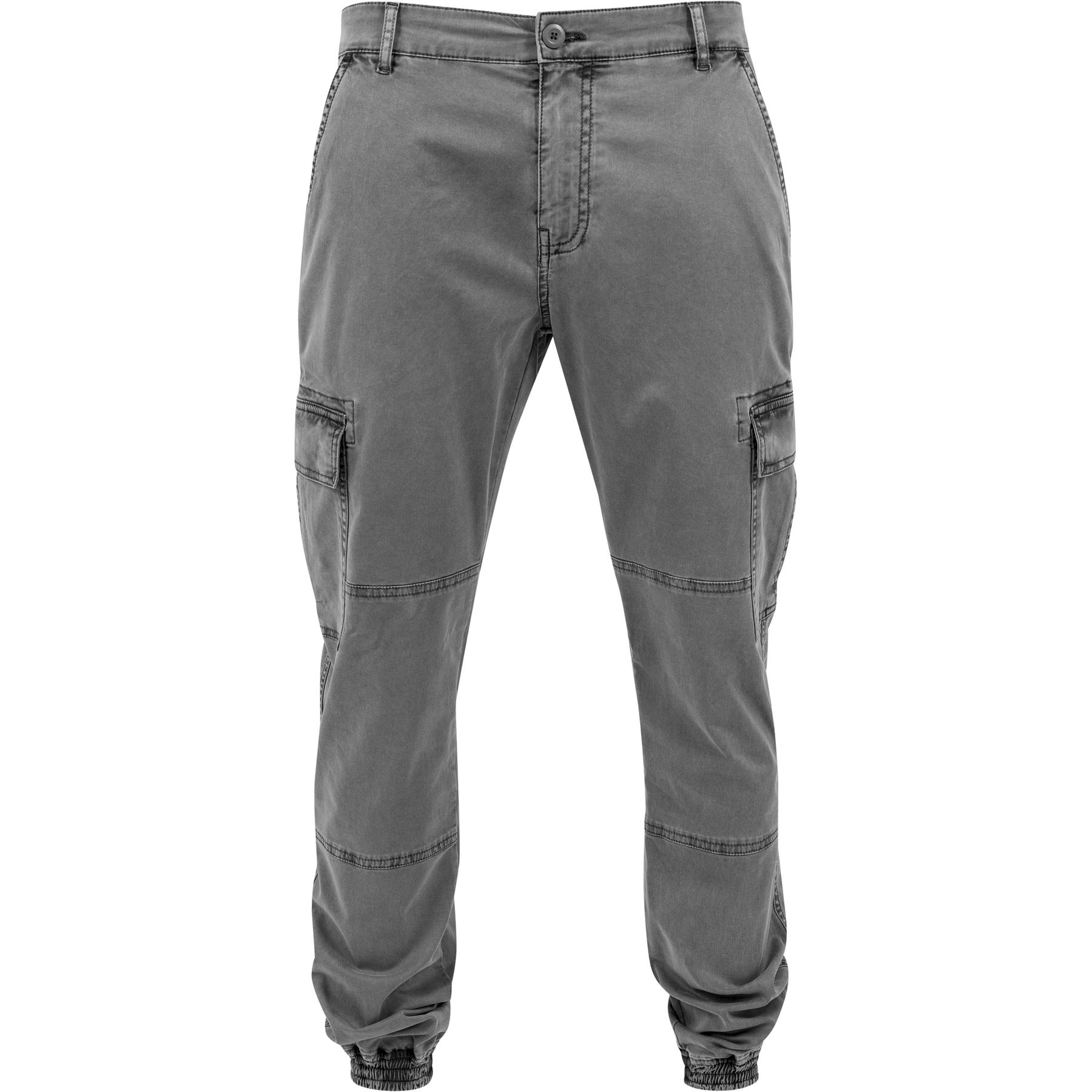 4053838135624 - Washed Cargo Twill Jogging Pants Cargohose grau in W38L32