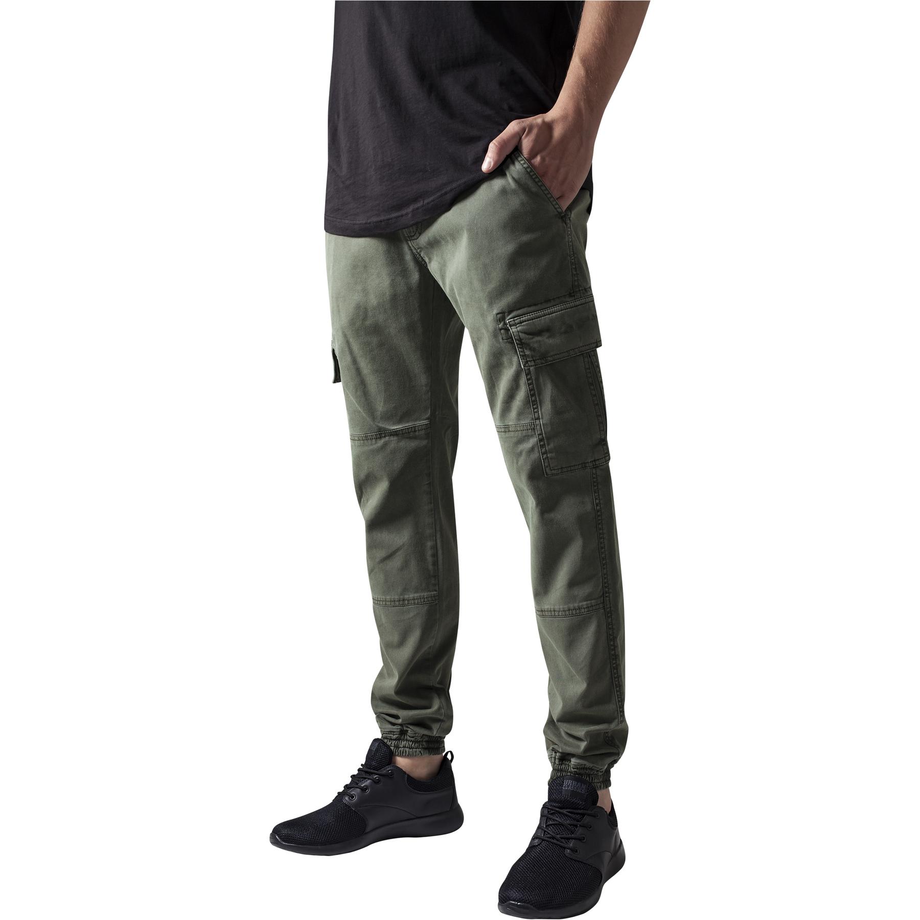 4053838135662 - Herren Washed Cargo Twill Jogginghose TB1435 Olive