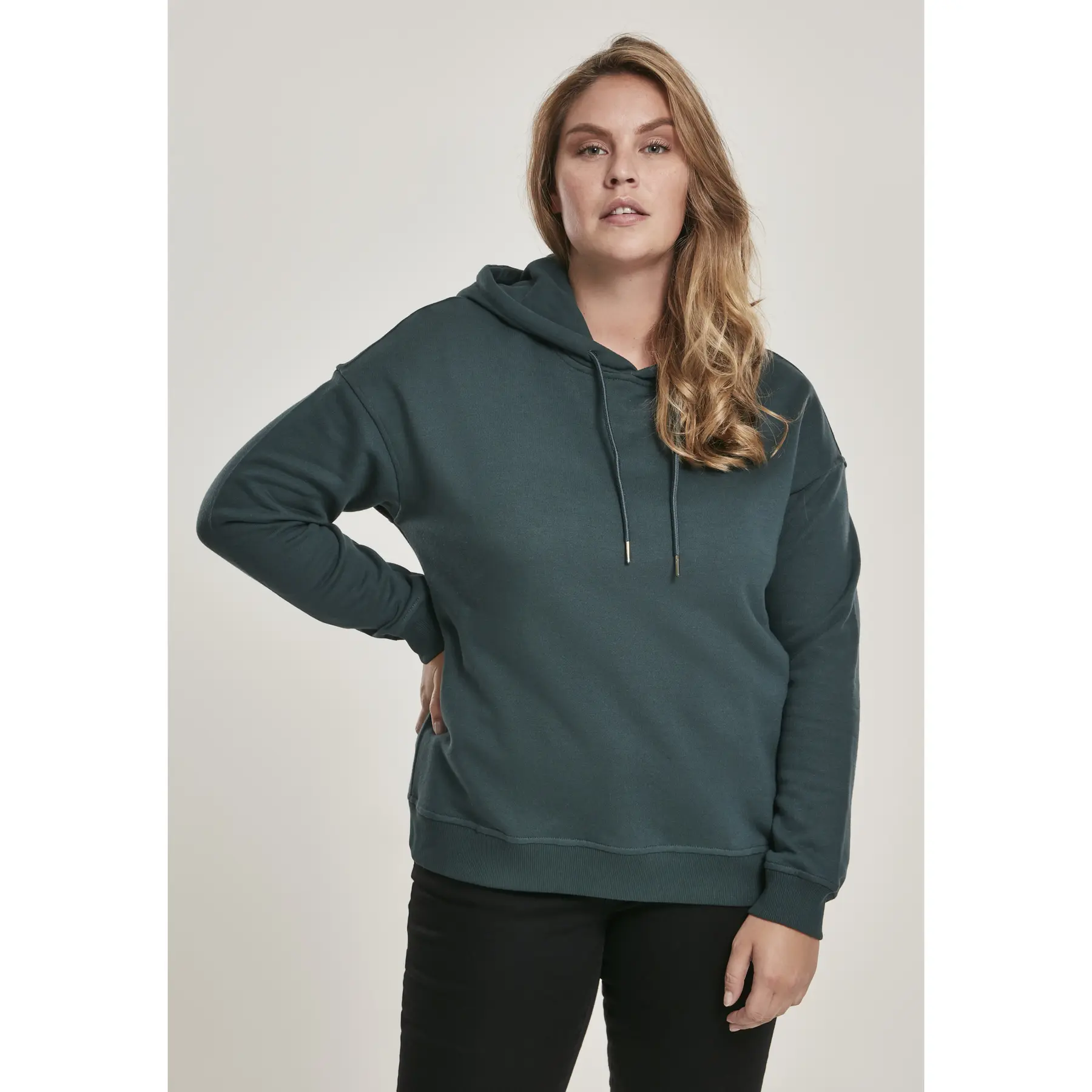 4053838475553 - Sweater Damen LADIES HOODY TB1524 Dunkelgrün Bottlegreen