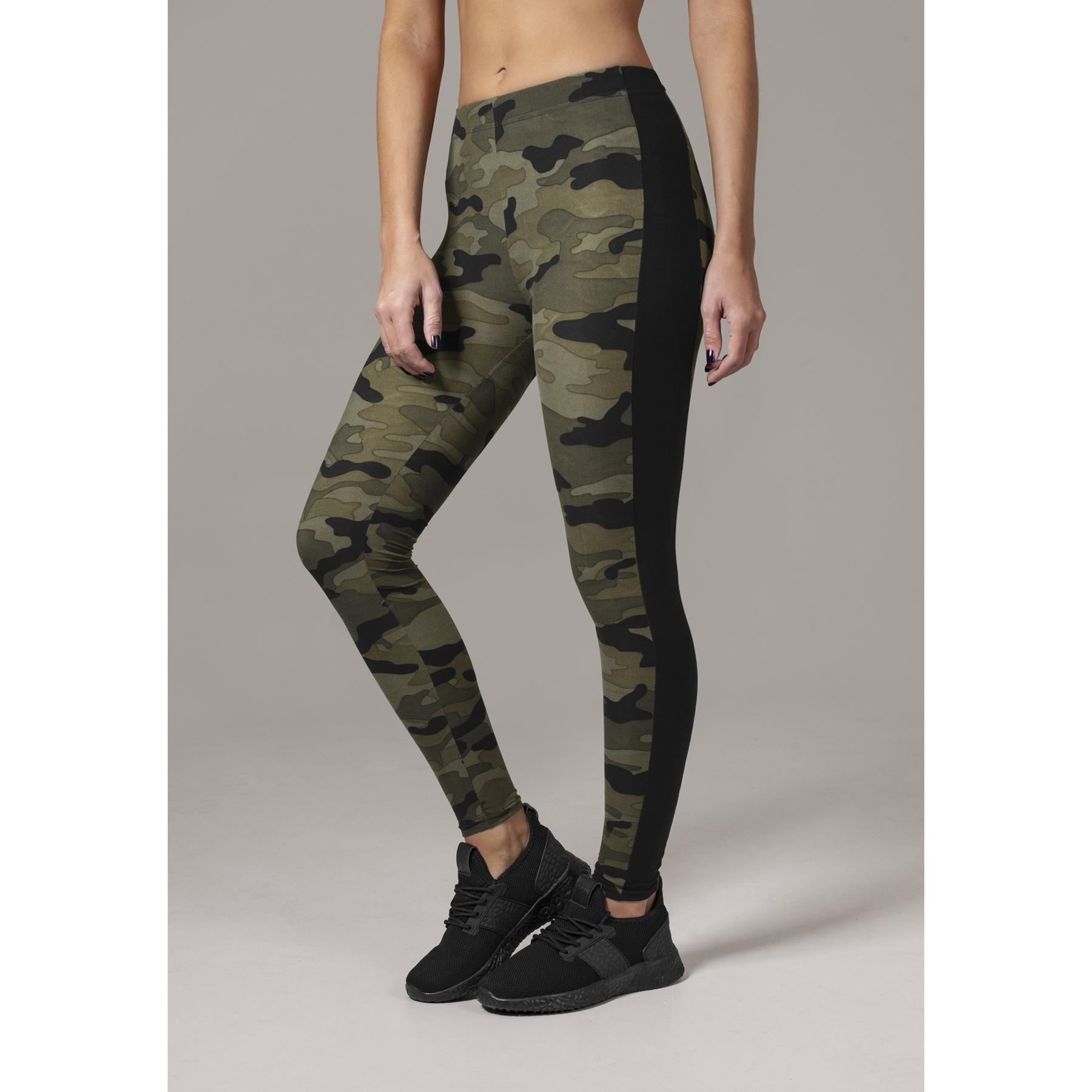 4053838242810 - Ladies Camo Stripe Leggings Leggings woodland schwarz in 4XL