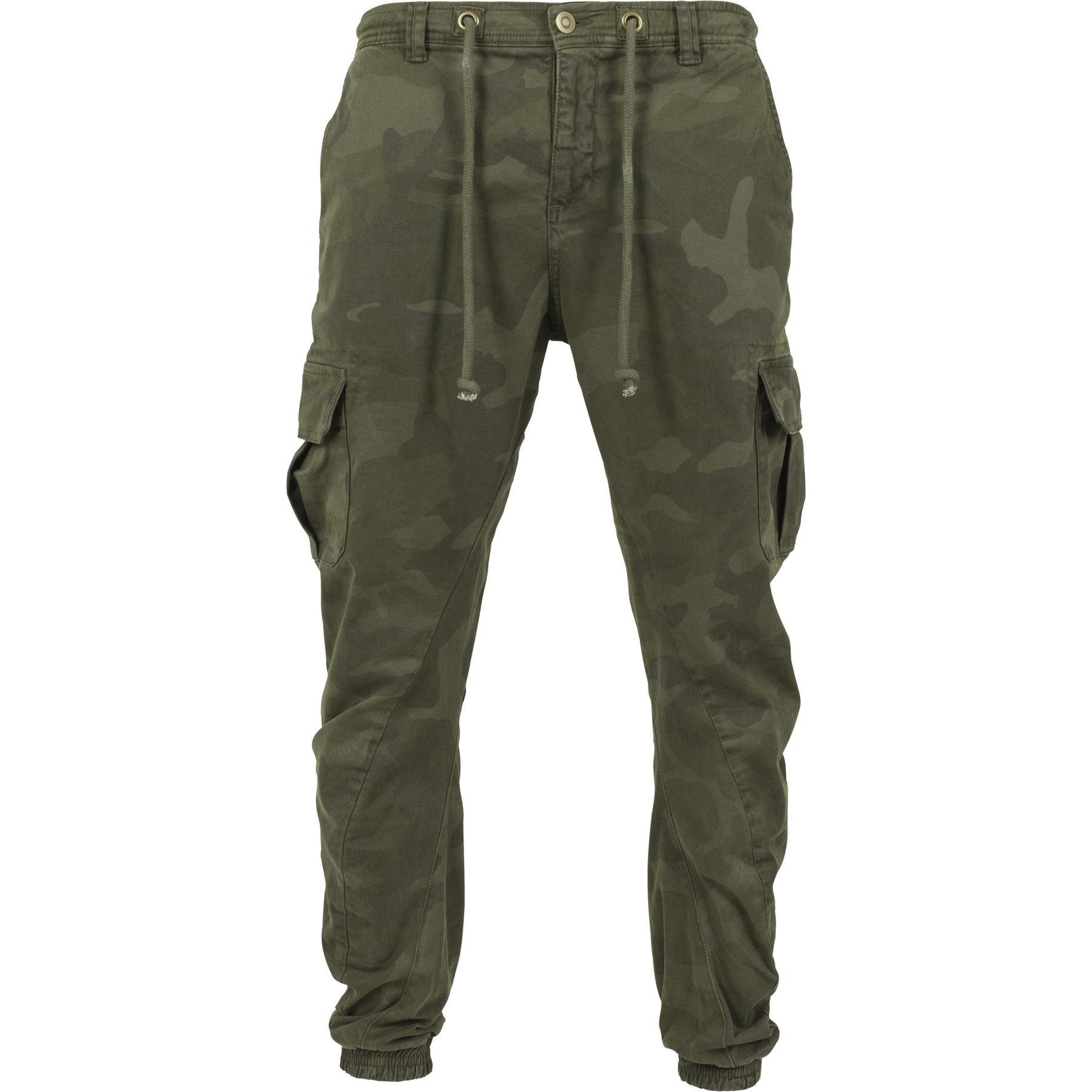 4053838362853 - Cargohose Herren CAMO CARGO JOGGING PANTS TB1611 Grün Olive Camo