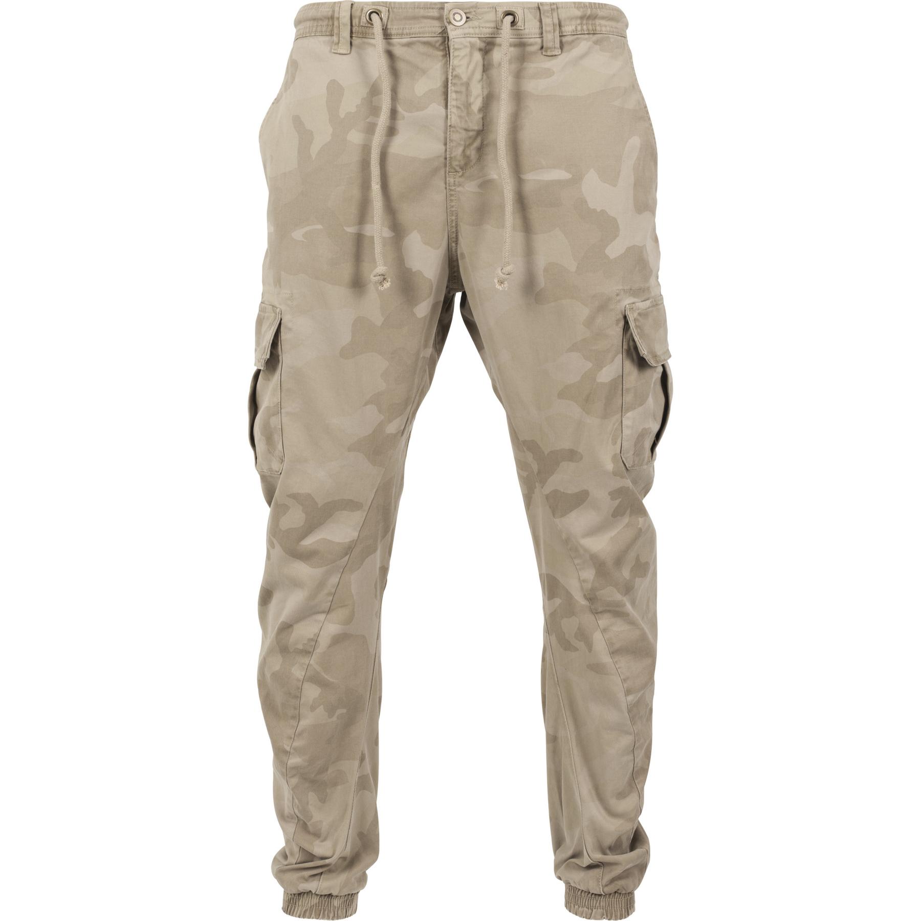4053838166956 - Cargohose Herren CAMO CARGO JOGGING PANTS TB1611 Hellbraun Sand Camo