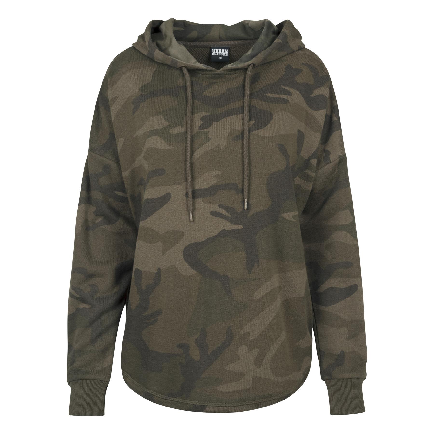 4053838207741 - Ladies Oversized Camo Hoody TB1724 Olive Camo