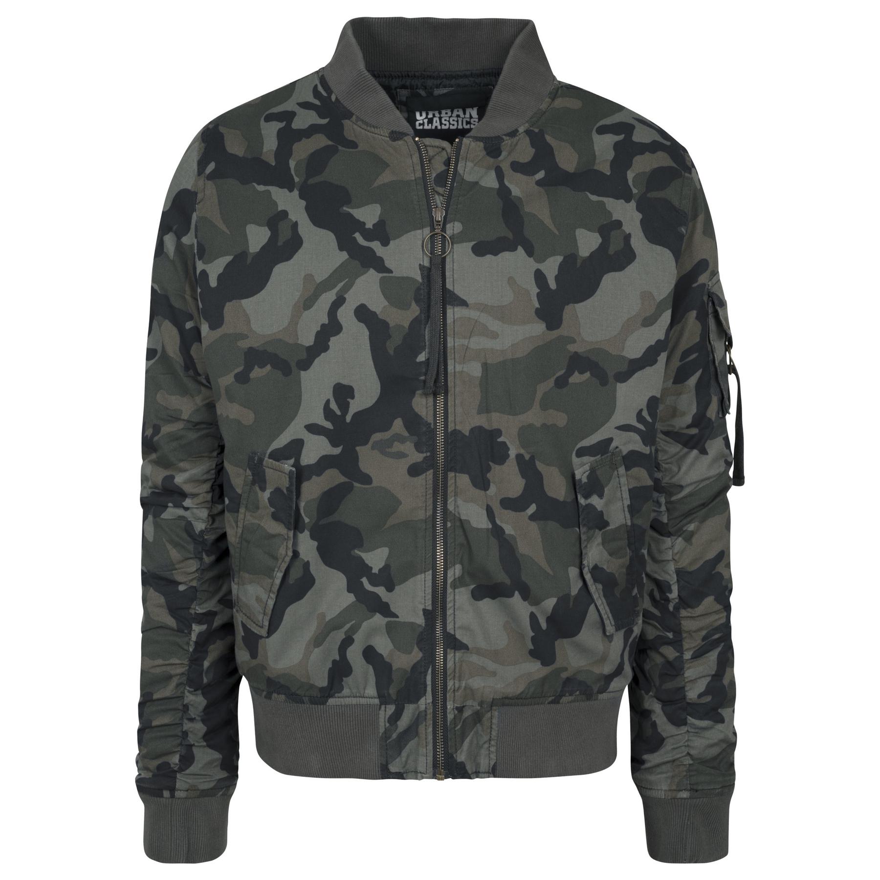 4053838196496 - Vintage Camo Cotton Bomber Jacket TB1798 Wood Camo